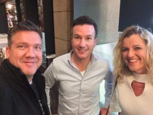 Christian with Dan McPherson and Debbie Ireland at DWCAU