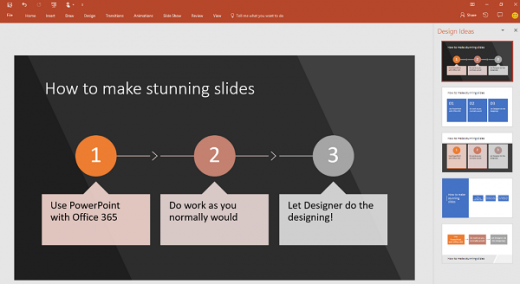 Turning text into SmartArt in PowerPoint