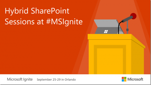 Hybrid SharePoint sessions at MSIgnite