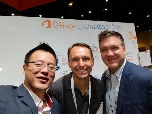 Hanging out with TJ and Todd at #MSIgnite 2017 in Orlando