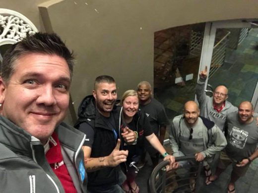The AvePoint Red Bus tour group in South Africa