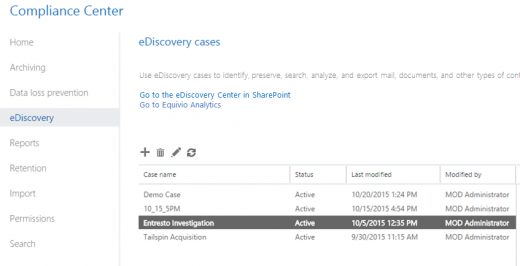 Office 365 Advanced eDiscovery