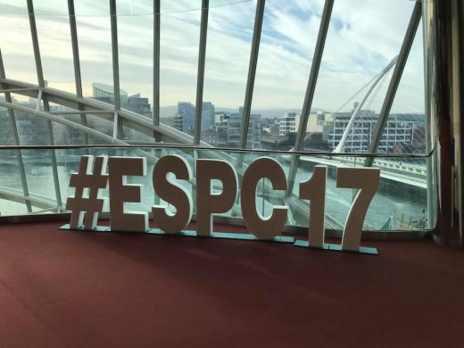 ESPC17 sign overlooking Dublin, Ireland