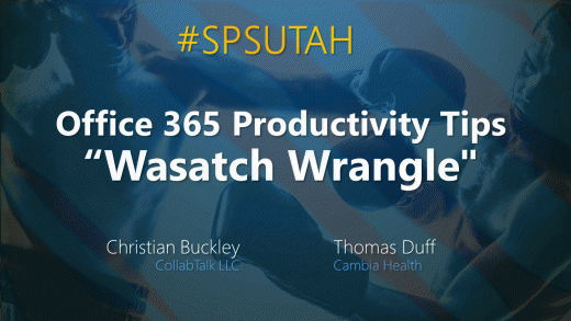 Office 365 Productivity Tips - Wasatch Wrangle