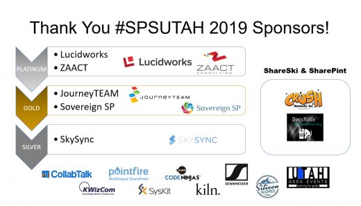 SPSUTAH 2019 Sponsors