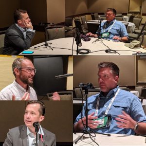 Recording Ther Intrazone podcast with Kashman and McNulty at SPFestSea 2019