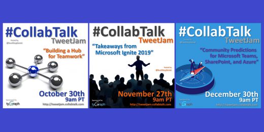 Q4 2019 topics for the #CollabTalk TweetJam