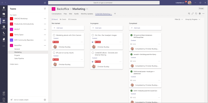 Aggregated Tasks In Planner And To Do BuckleyPLANET