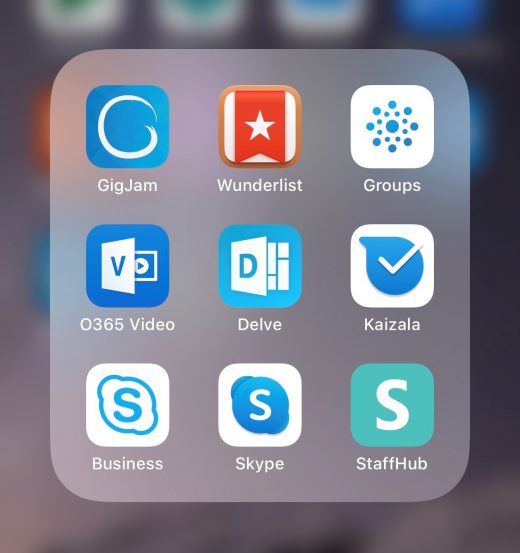 Microsoft mobile apps