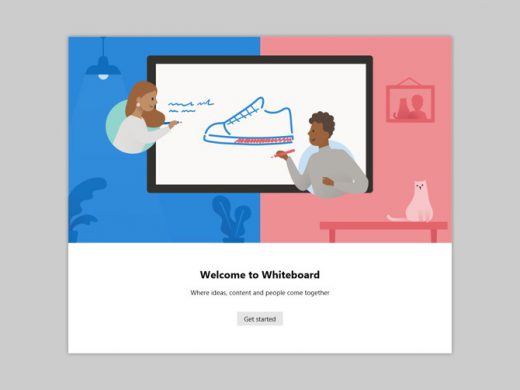 Opening the Microsoft Whiteboard app