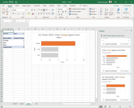 Visualize your Data with Ideas in Excel – buckleyPLANET