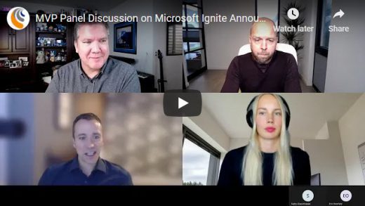 MVP panel on Microsoft Ignite Conference takeaways from the #ESPC20 online conference