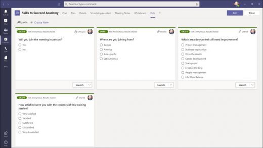 Gather Feedback with Polls in Microsoft Teams
