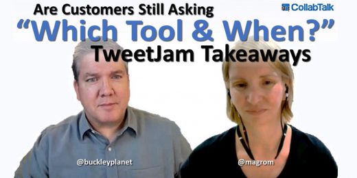 April 2021 #CollabTalk TweetJam summary with RD+MVP Martina Grom on the topic "Are Customers Still Asking 'Which Tool & When'?"