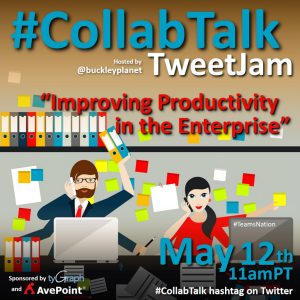 May 2021 #CollabTalk TweetJam in conjunction with #TeamsNation on "Improving Productivity in the Enterprise"