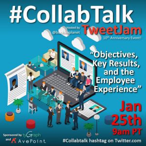 January 2022 #CollabTalk TweetJam on Objectives, Key Results, and the Employee Experience