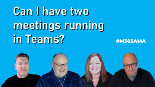 Can I have two meetings running in Teams? #M365AMA