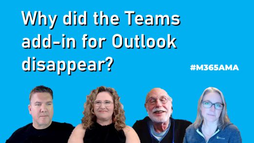 Why did the Teams add-in for Outlook disappear? #M365AMA