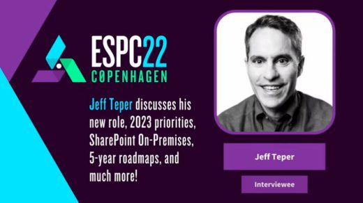 #ESPC22 interview with Microsoft's Jeff Teper