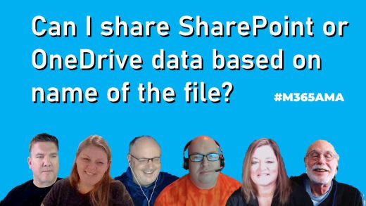 Can I share SharePoint or OneDrive data based on the name of the file? #M365AMA