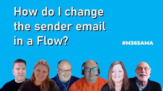 How do I change the sender email in a Flow? #M365AMA