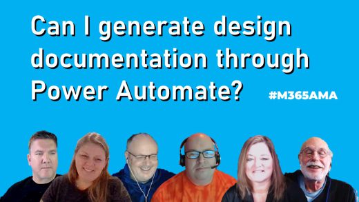 Can I generate design documentation through Power Automate? #M365AMA