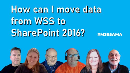 How can I move data from WSS to SharePoint 2016? #M365AMA