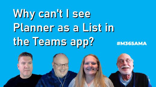 Why can't I see Planner as a List in the Teams app? #M365AMA