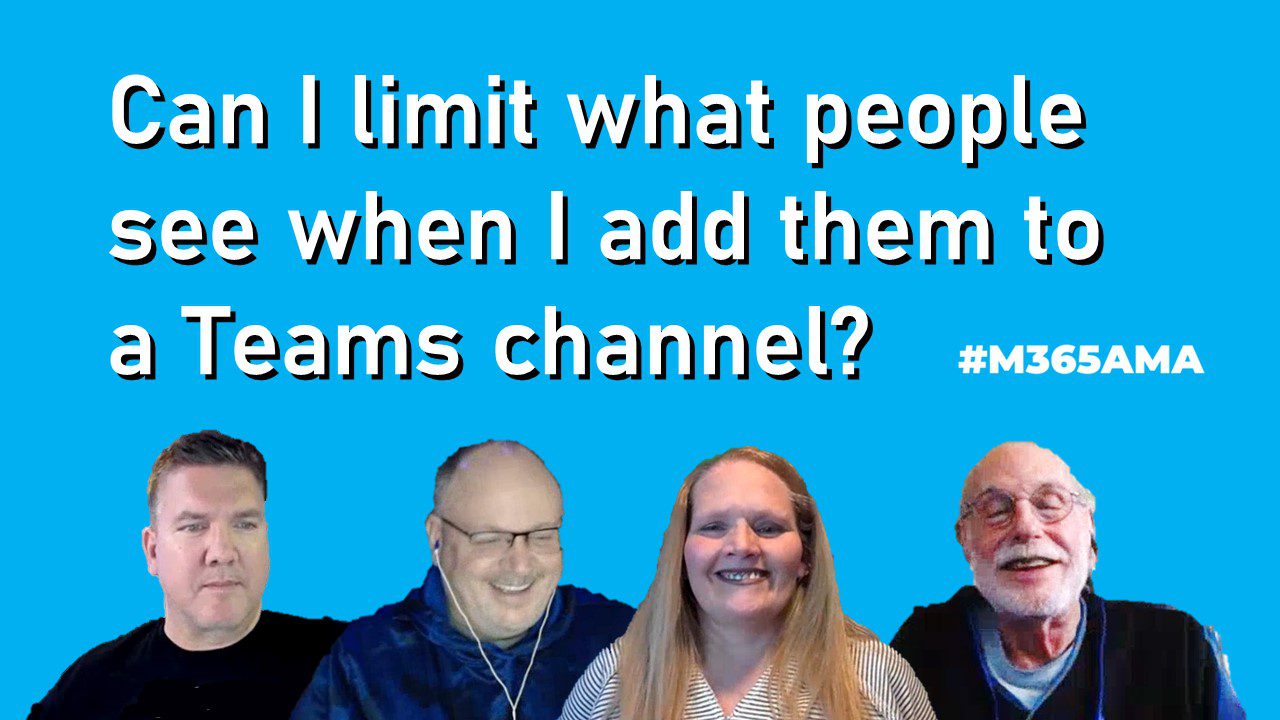 can-i-limit-what-people-see-when-i-add-them-to-a-teams-channel