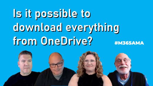 Is it possible to download everything from OneDrive? #M365AMA
