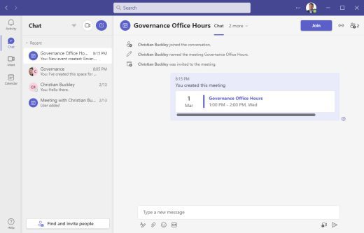 Use case for using the free version of Microsoft Teams