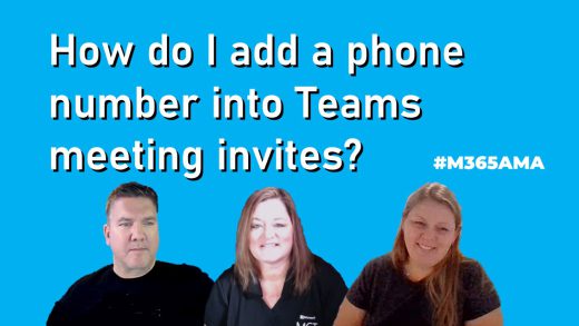 How do I add a phone number into Teams meeting invites? #M365AMA