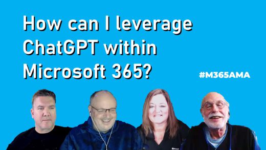 How can I leverage ChatGPT within Microsoft 365? #M365AMA