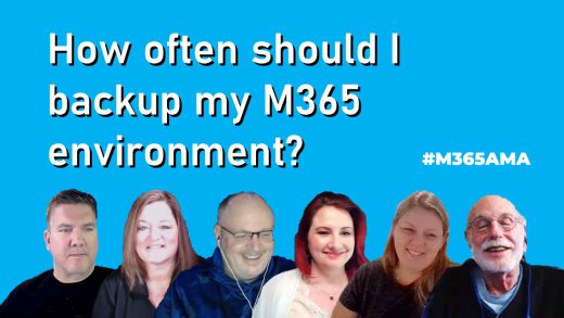 How often should I backup my M365 environment? #M365AMA