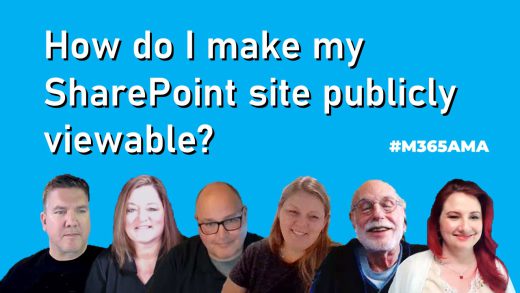 How do I make my SharePoint site publicly viewable? #M365AMA