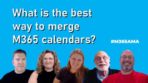What is the best way to merge M365 calendars?#M365AMA