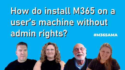 How do install M365 without admin rights? #M365AMA