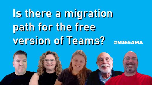 Is there a migration path for the free version of Teams? #M365AMA