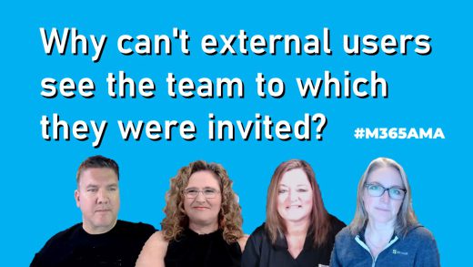 Why can't external users see the Team to which they were invited? #M365AMA