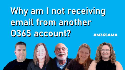 Why am I not receiving email from another O365 account? #M365AMA