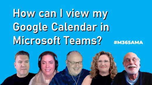 How can I view my Google Calendar in Microsoft Teams? #M365AMA