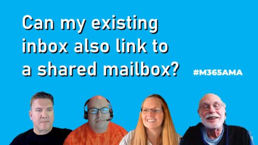 Can my existing inbox also link to a shared mailbox? #M365AMA