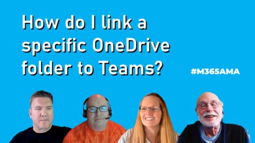 How do I link a specific OneDrive folder to Teams? #M365AMA