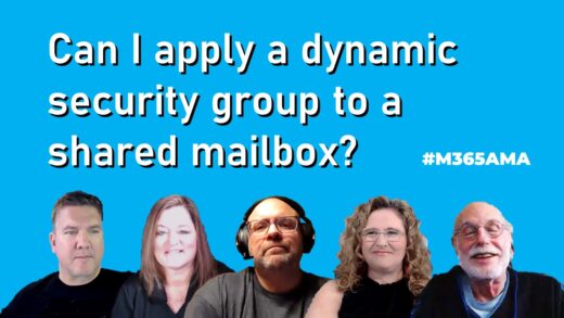Can I apply a dynamic security group to a shared mailbox? #M365AMA