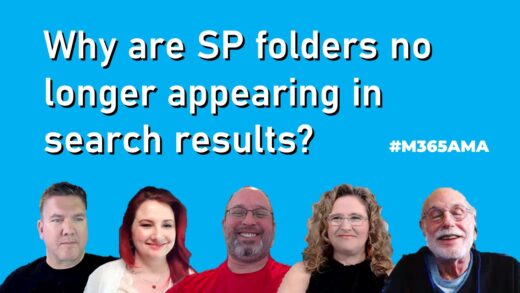 Why are SharePoint folders no longer appearing in search results? #M365AMA