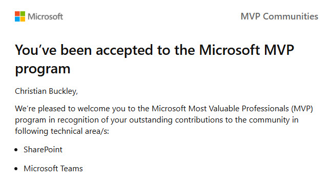 Buckley MVP Award 2024-2025