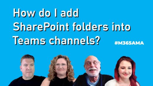 How do I add SharePoint folders into Teams channels? #M365AMA