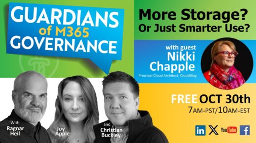 Guardians of M365 Governance Episode 10 with Nikki Chapple