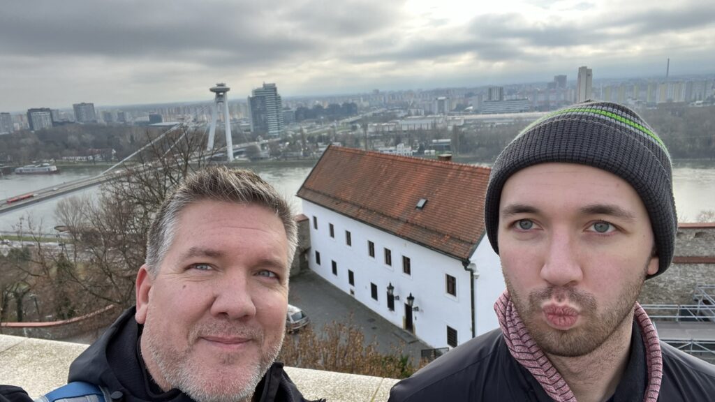 The view from the Bratislava Castle grounds