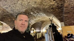 Lunch in the old town underground in Bratislava